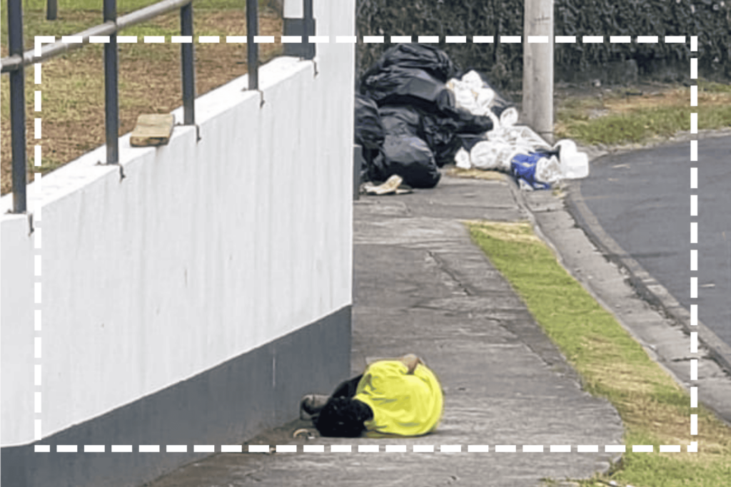 Vagrancy in San Jose, Costa Rica.